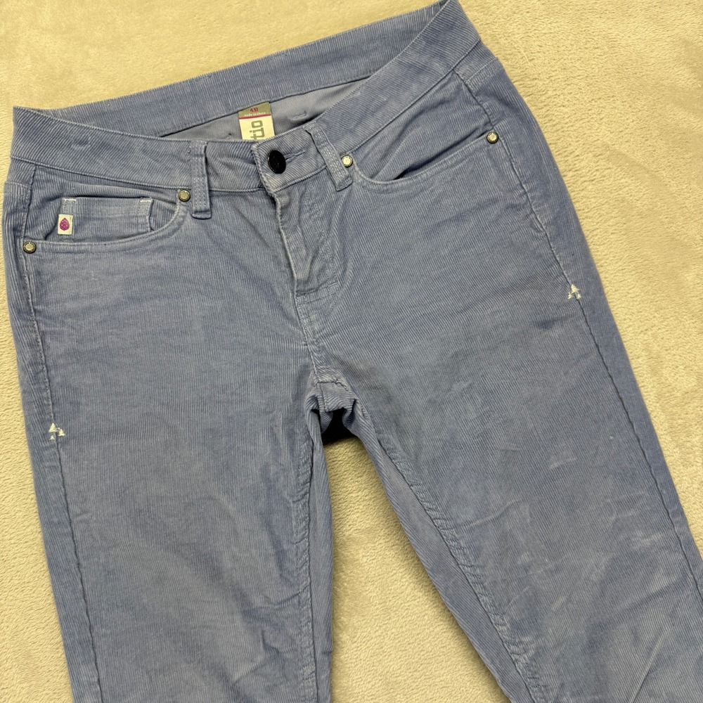 Stio Pants Women's 2R Corduroy‎ Rivet Blue Slim Trouser Hiking Camping Outdoors